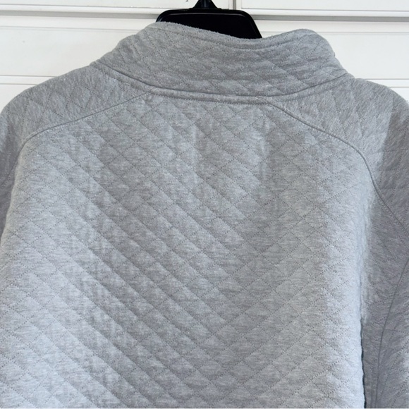 RHONE Gramercy Gray 1/4 Placket Pullover Sz 2XL Sweater Quilted Preppy Classic - Picture 9 of 16